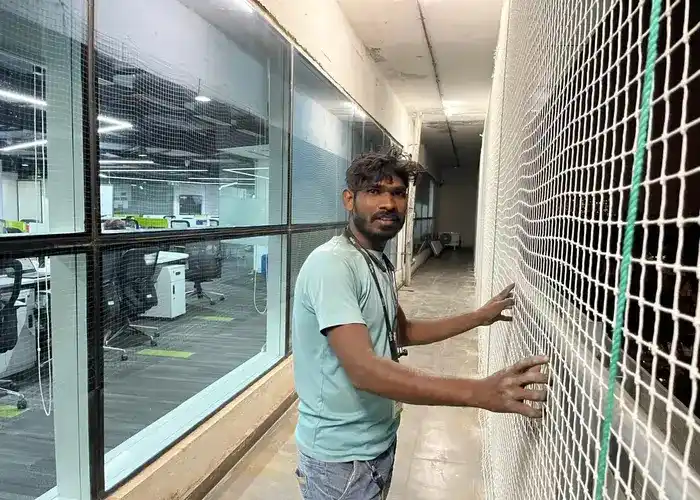 Expert Netting Top Quality Balcony Safety Nets in Eluru, Bhimavaram, Kakinada, Rajahmundry, Vijayawada, Vizag, Visakhapatnam, Guntur, Kadapa, Kurnool, Anantapur, Ongole, Tirupati